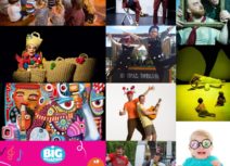 Collage of production images from Big Imaginations festival