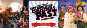 Collage picture of Christmas activities at Z-arts