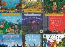 Collage of Julia Donaldson and Axel Scheffler book covers