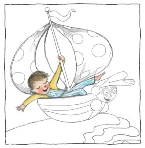 Arthur's Dream Boat Colouring in Sheet
