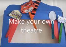 Picture of paper cut-out craft theatre for World Theatre Day