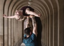 Dancer lifted overhead