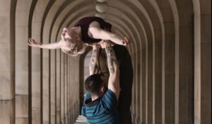 Dancer lifted overhead