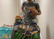 Man with Art Supplies