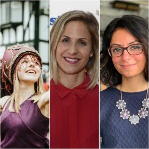Composite image of Freya, Linda and Nazma