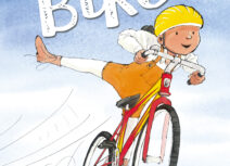 Illustration of child on bike