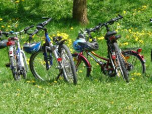 Group of bicycles