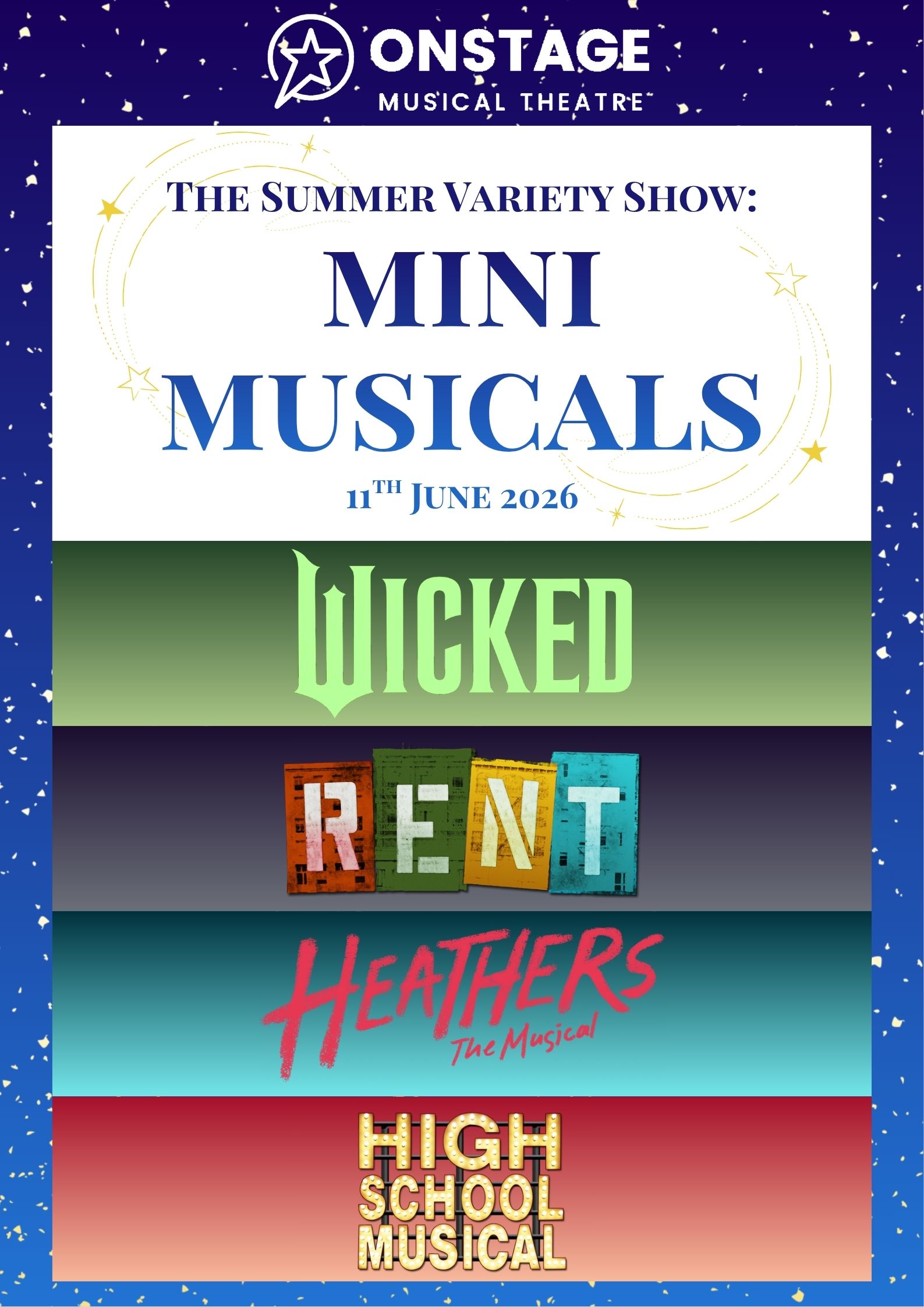 The Summer Variety Show: Mini Musicals